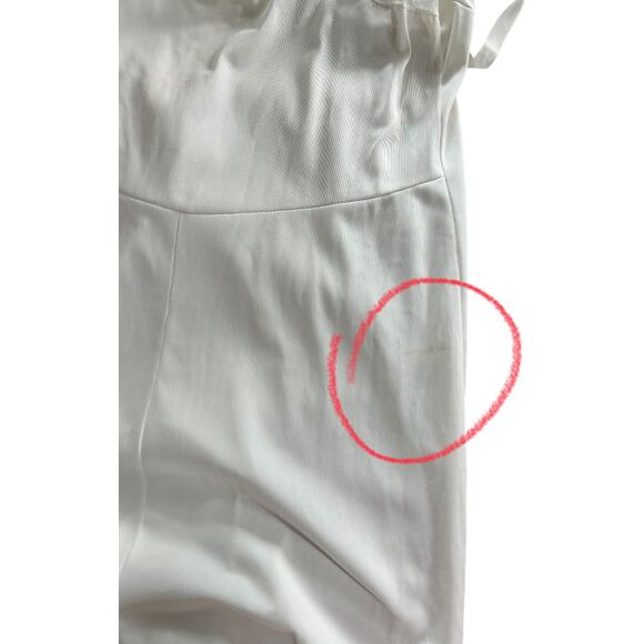 NWOT Vintage Shirey Chemise Sleepwear Midi Length Sleeveless Side Slit White 6 - Picture 10 of 10